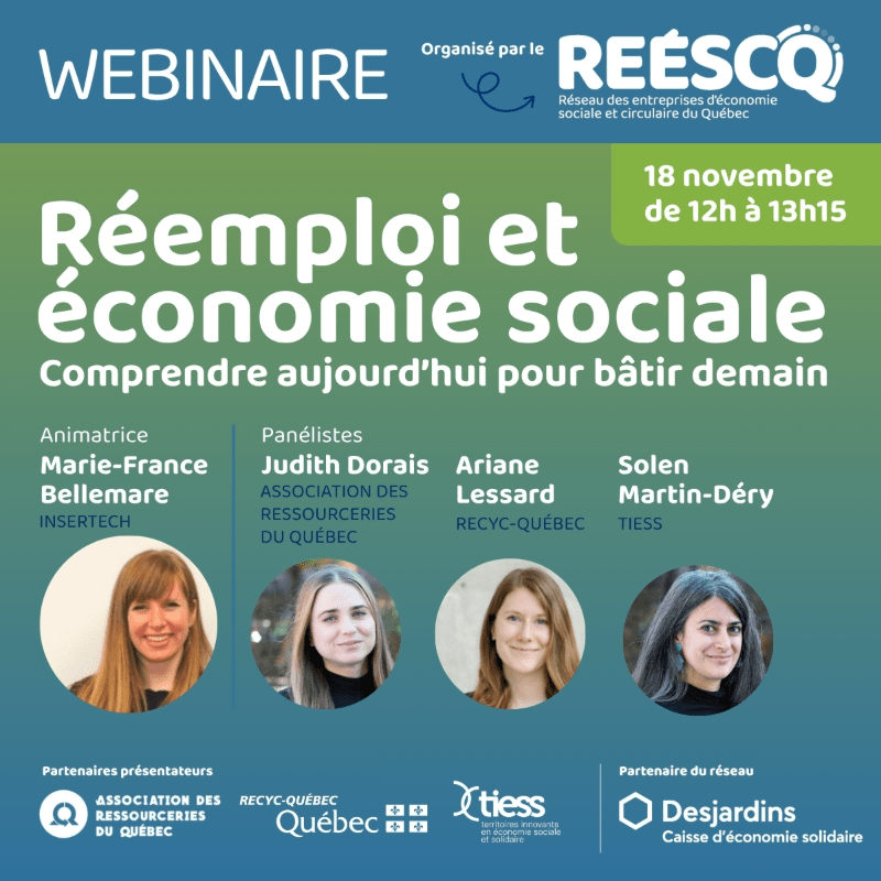 Réemploi et économie sociale : comprendre aujourd’hui pour bâtir demain