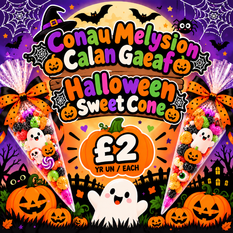 🎃🕸️ Conau Melysion Calan Gaeaf 🕸️🎃 🎃 Halloween Sweet Cone 🎃