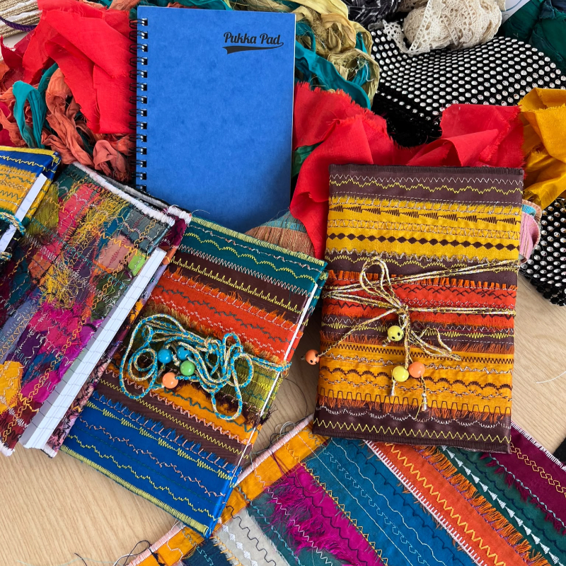 *SOLD OUT* Workshop: Sari Silk Notebook Covers