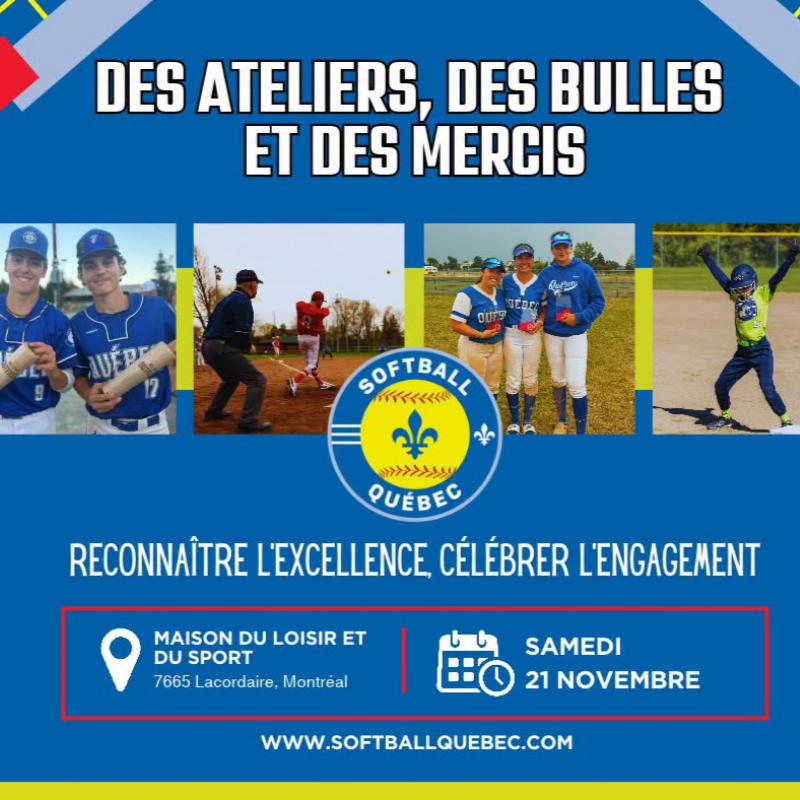 Cocktail reconnaissance Softball Québec