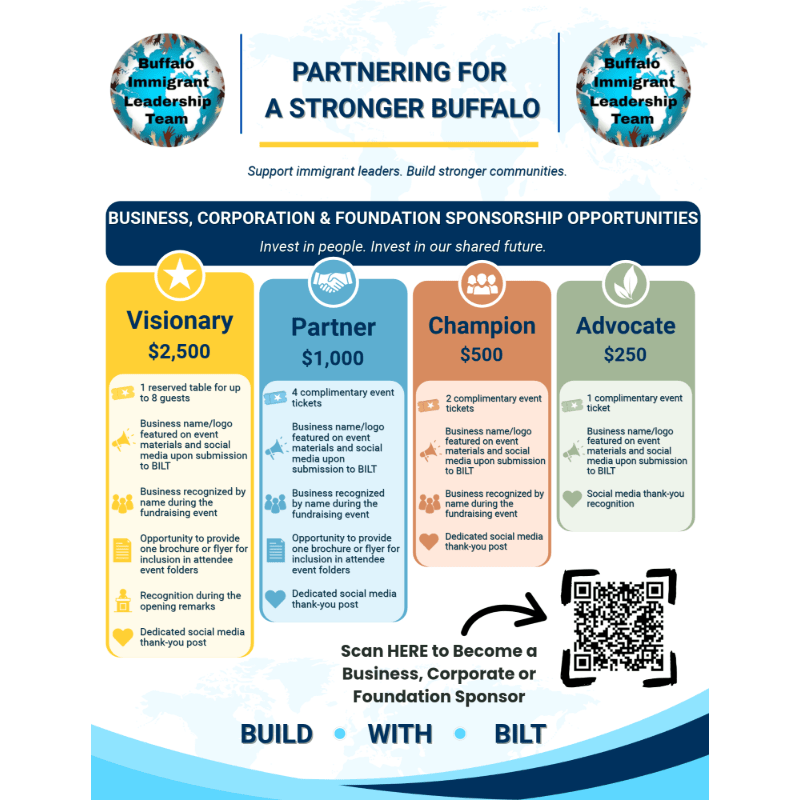 BILT 2026 Community Celebration — Business, Corporate & Foundation Sponsorships