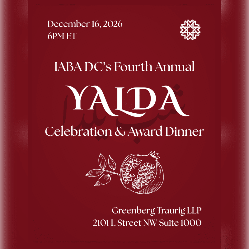 IABA DC’s Fourth Annual Yalda Celebration & Award Dinner
