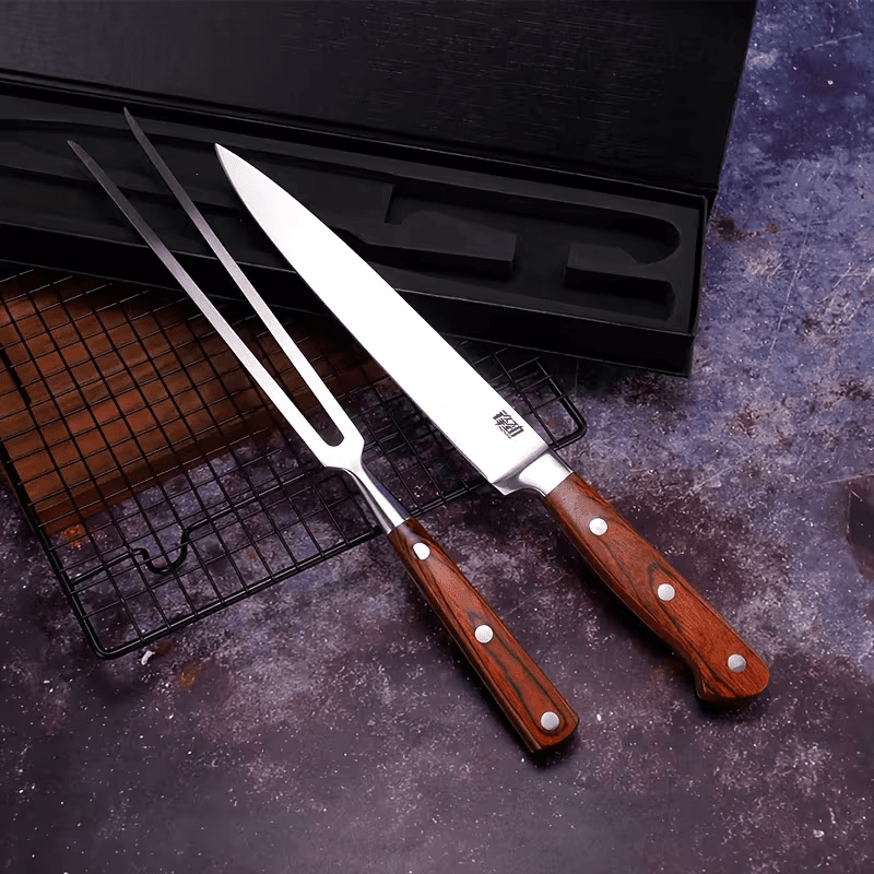 Turkey Carving Knife and Fork Set 2nd class