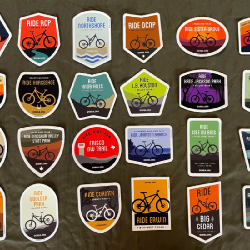 Photo of Every. Single. DORBA Trail Sticker Set