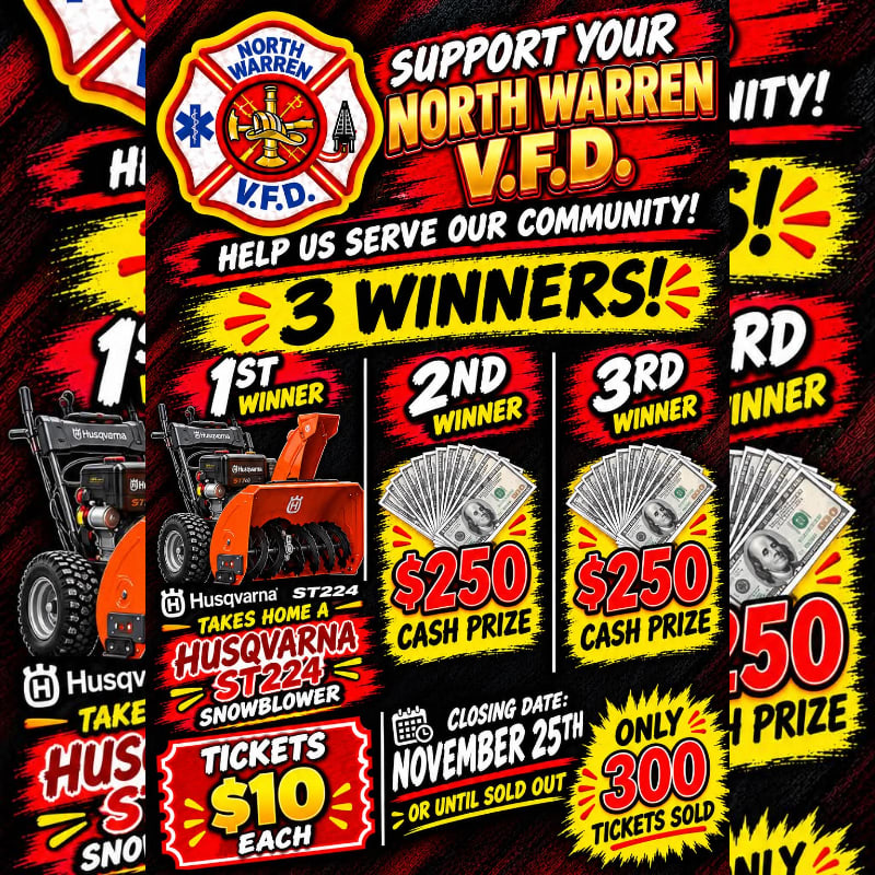 Photo of Snowblower, cash prize