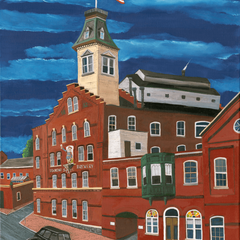 Diamond State Brewery painting, featuring King Gambrinus (copy)