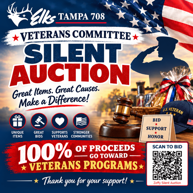 Silent Auction Benefiting Veterans Programs!