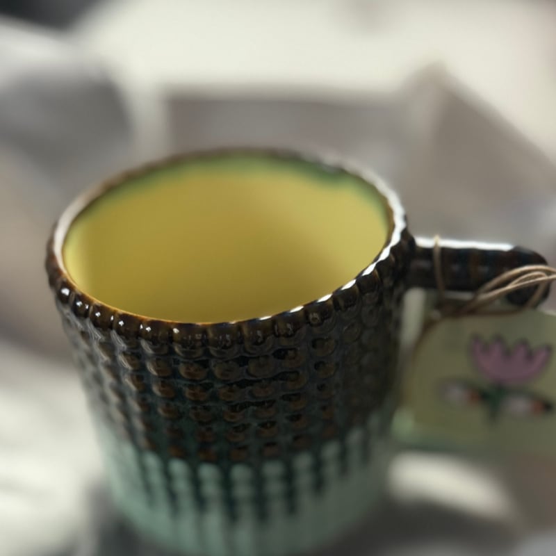 Photo of 14oz Gozarian Mug with Big Dimple Texture in Aqua Fade