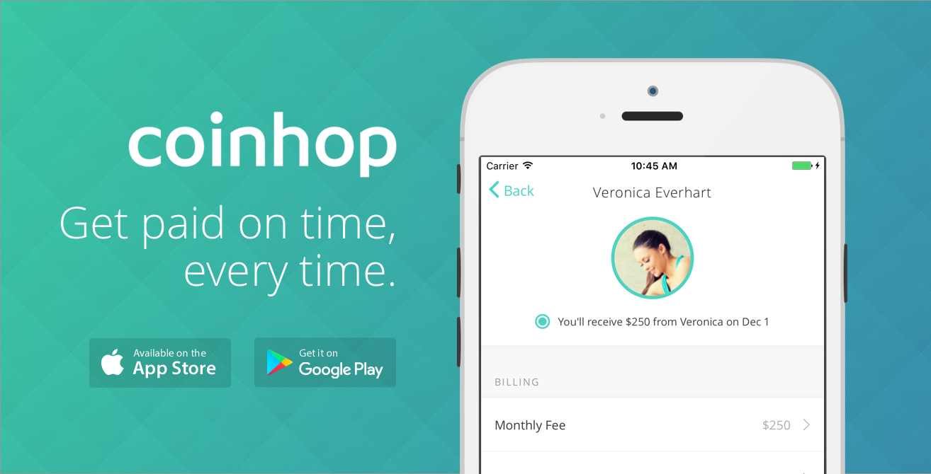 Coinhop — Get paid on time, keep your money.