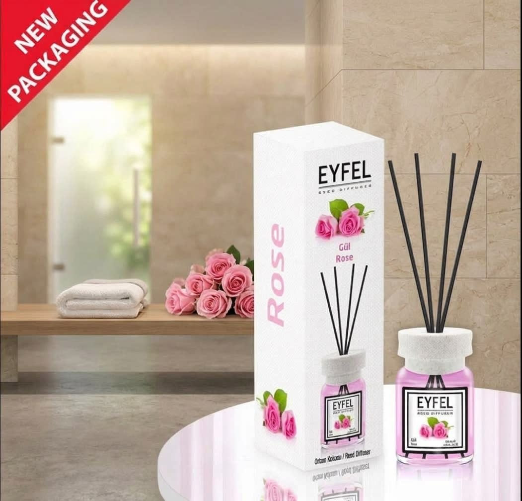 Diffuseur à bâtonnets Eyfel (parfum Rose)