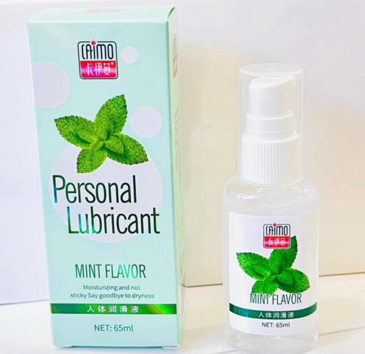 lubrifiant personnel Caimo à la menthe (65 ml)