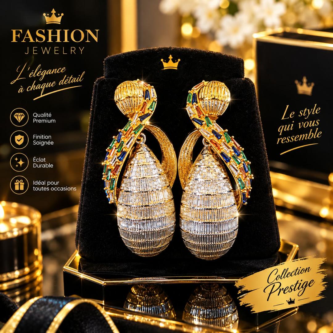 Boucles d'oreilles plaqué or