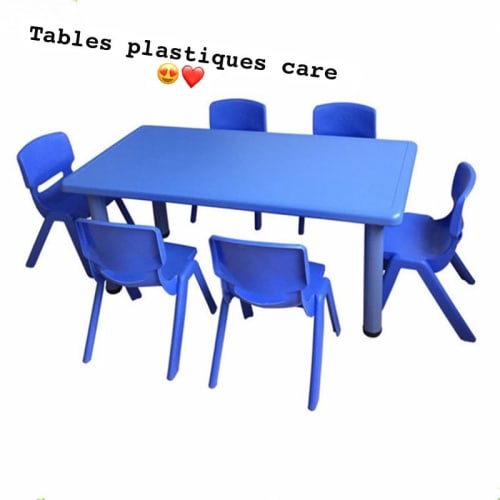 Ensemble de table et de chaises pour enfants en plastique
