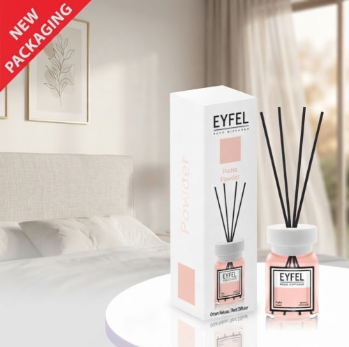 Diffuseur à bâtonnets Eyfel Powder 120ml est un désodorisant d'intérieur