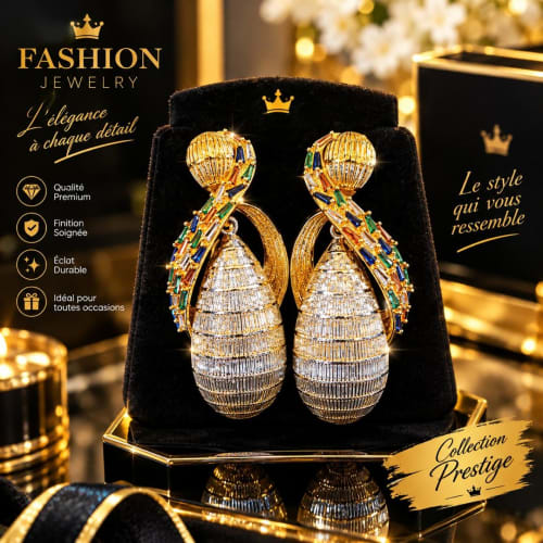 Boucles d'oreilles plaqué or