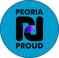 Peoria Proud logo knockout 400x400 logo