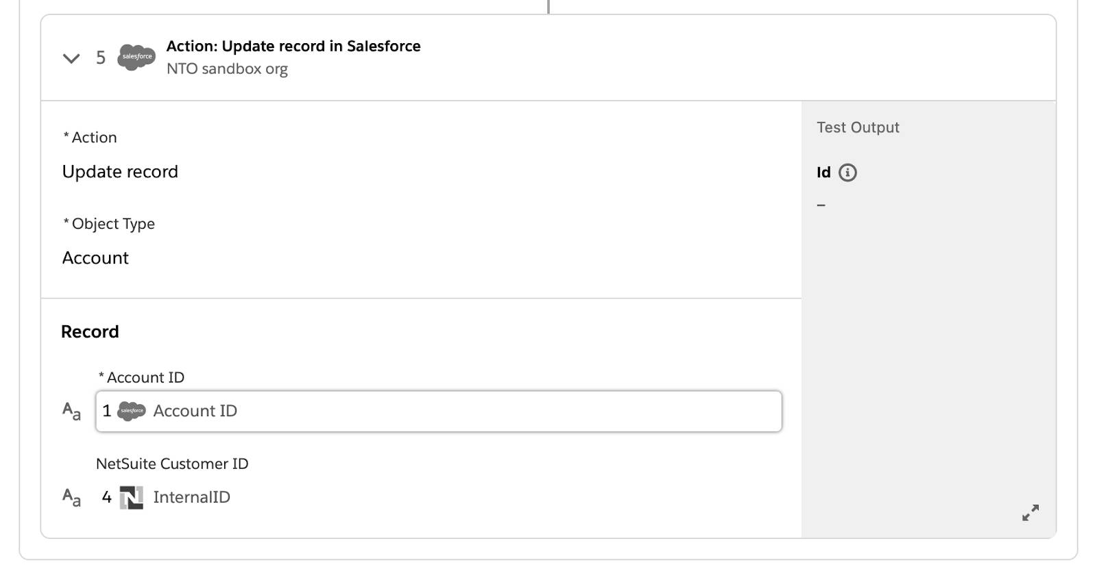 Tested flow showing no green check mark on step 5 in If branch.