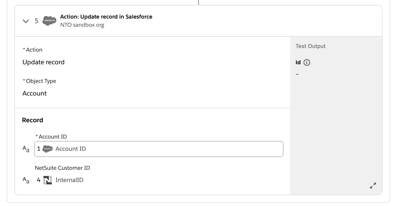 Tested flow showing no green check mark on step 5 in If branch.