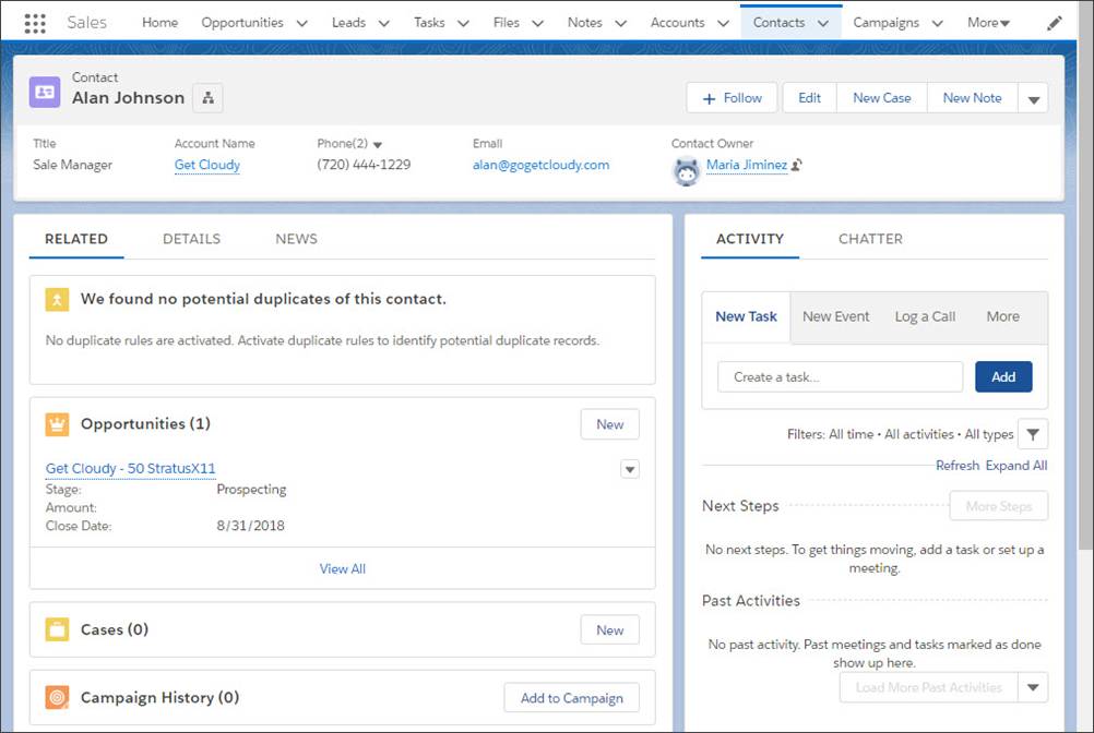 make a private contact in salesforce viewable