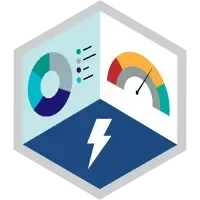 「Lightning Experience Reports & Dashboards Specialist (Lightning Experience レポート & ダッシュボードスペシャリスト)」バッジ