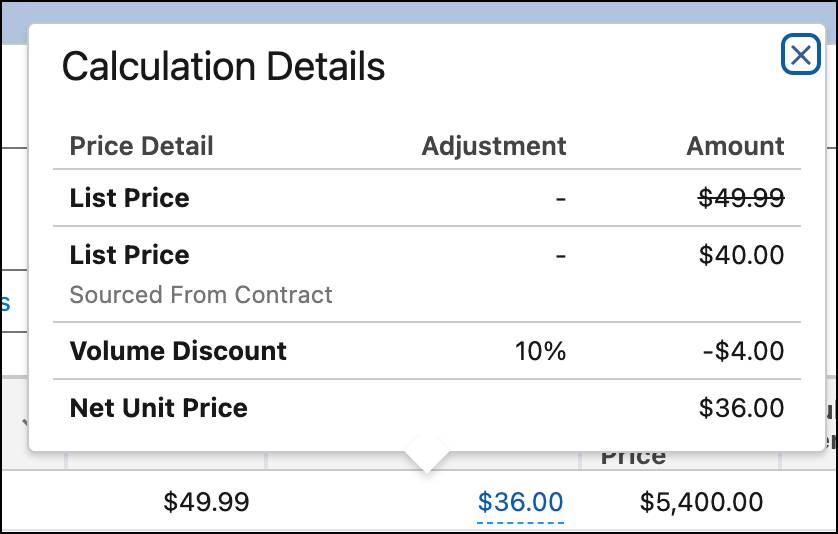 Price waterfall for the Headset product.