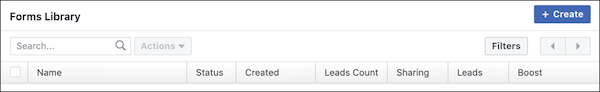 Facebook Forms Library for creating Lead Ads