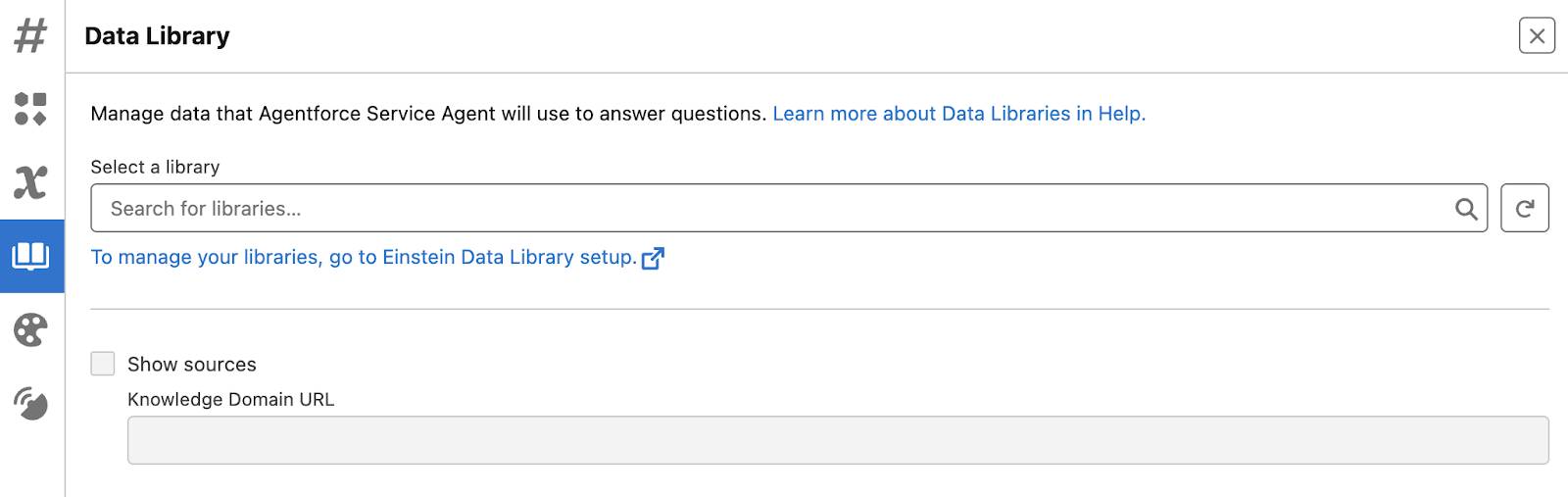 Agentforce의 데이터 라이브러리