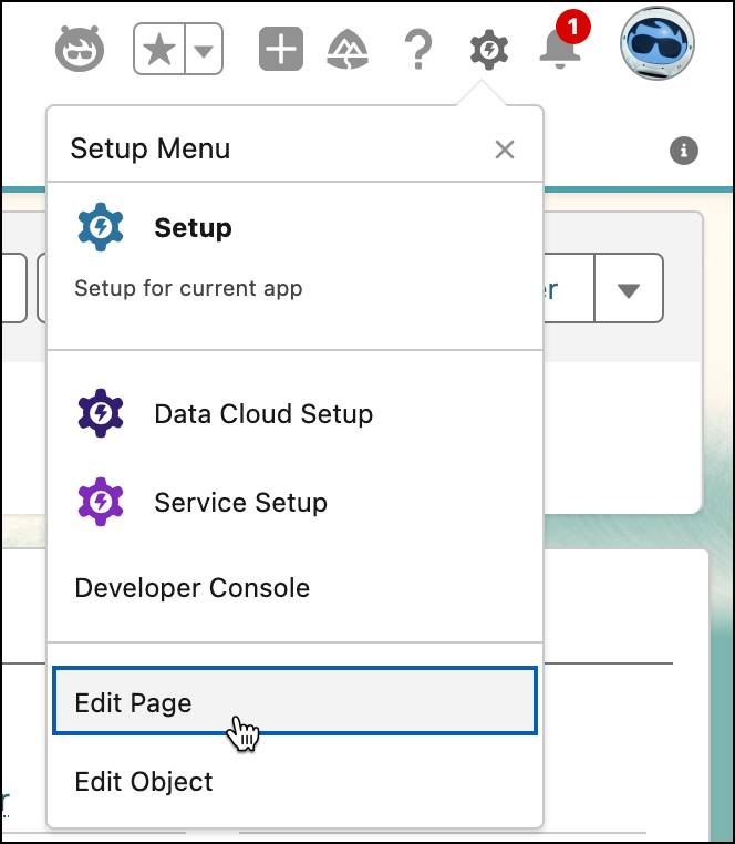 Page de modification de l’enregistrement Requête.