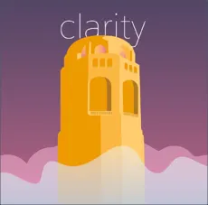 Illustration of the clarity principle showing a building rising above the clouds.