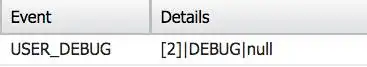 Event (イベント):USER_DEBUG.Details (詳細): [2]|Debug|null.