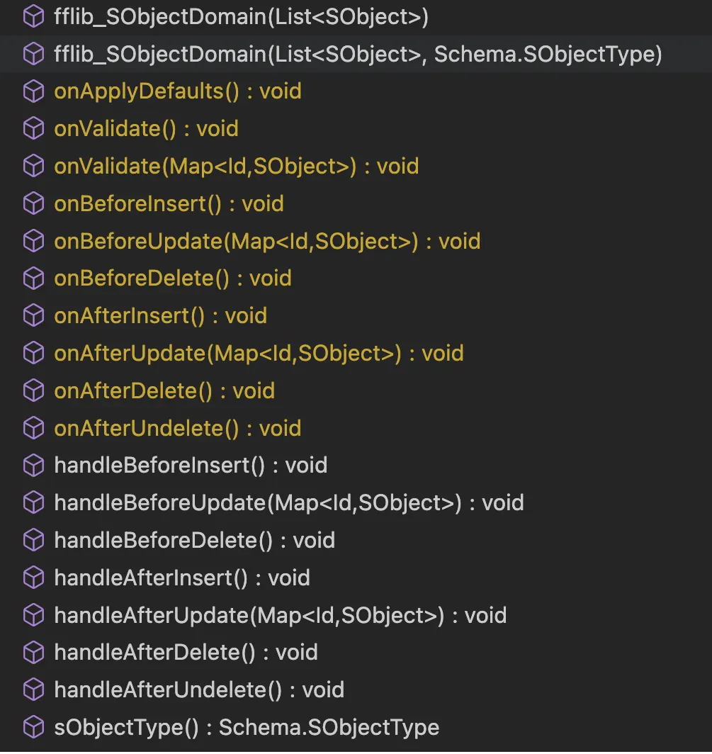 La classe fflib_SObjectDomain.