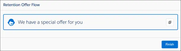 フローの実行時に画面に表示されるスクリプト。