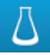 파란색 배경에 흰색 비커가 있는 Salesforce Labs 로고