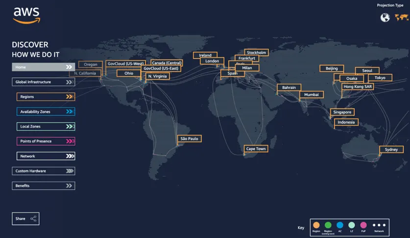 Vyplivnout Nainstalujte Identita aws data center map postup Červené Lesk