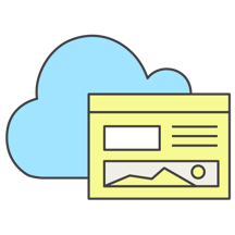 A cloud with a dashboard