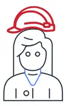 A person assuming a role
