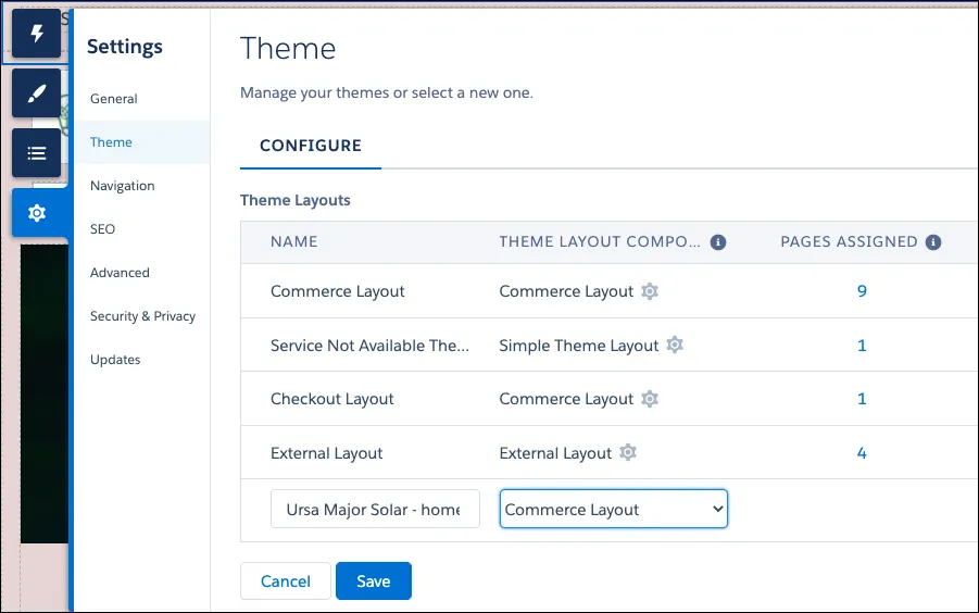 In Experience Builder, customize your page layout.