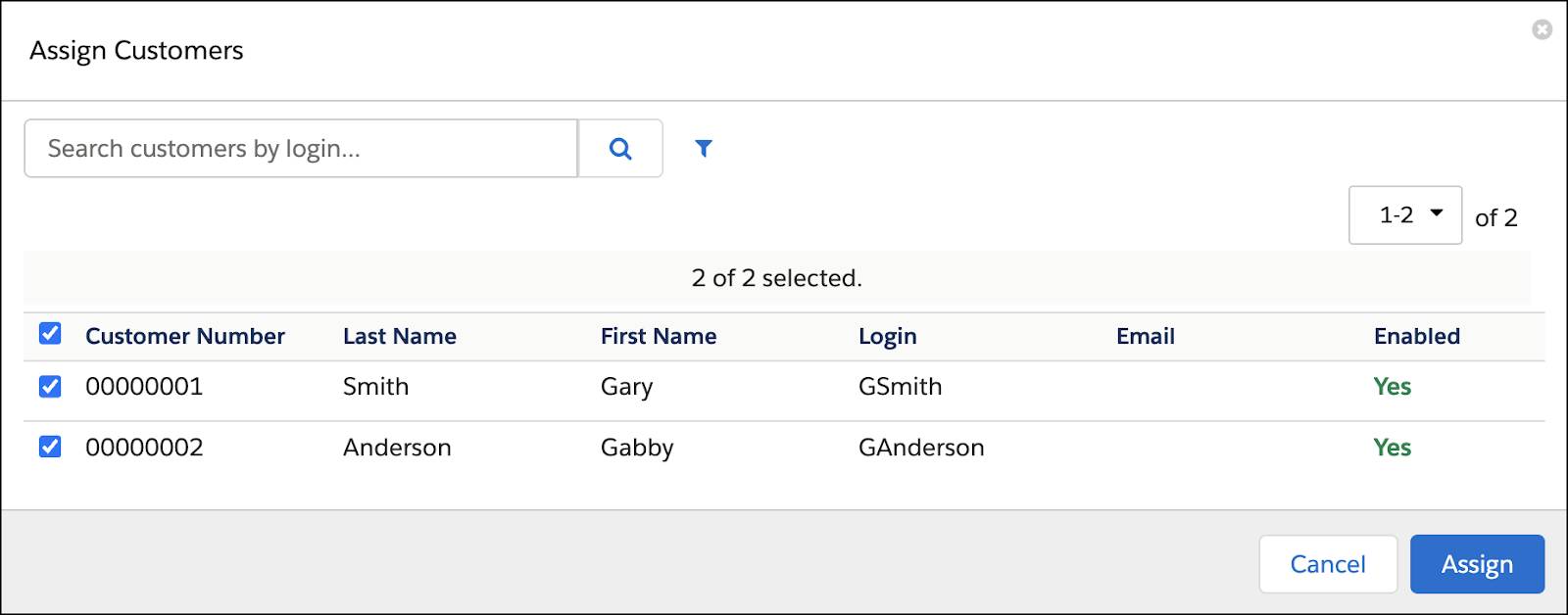 The Business Manager edit Customer Group page.