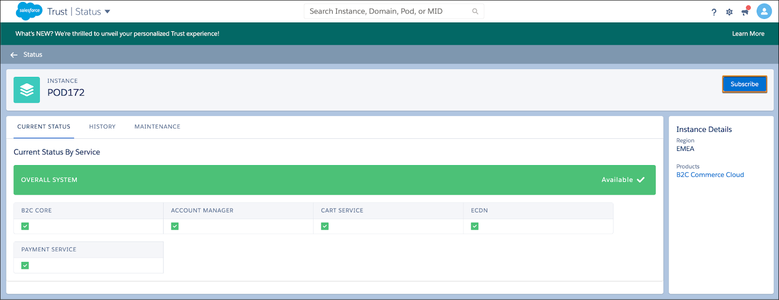 Subscribe to Notifications link button is highlighted.
