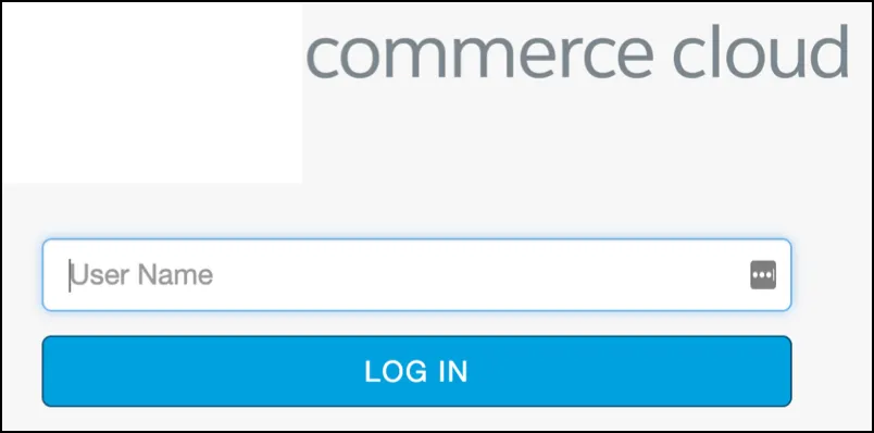 Log in to the Salesforce Commerce Cloud repository