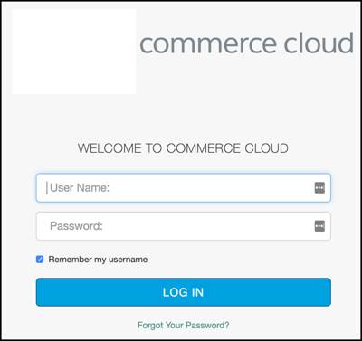 Account Manager log in dialog