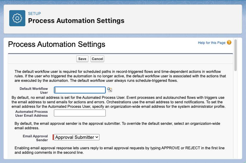 In the org, specify a Default Workflow user. Certain actions in the RMA flow run as this user.