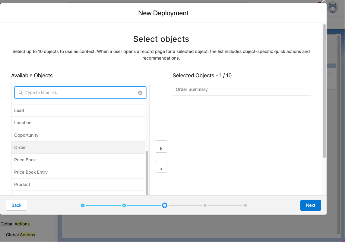 Add flows to the Actions & Recommendations component on the order summary FlexiPage.