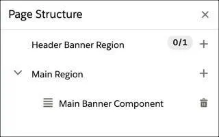 Page Designer page structure dialog