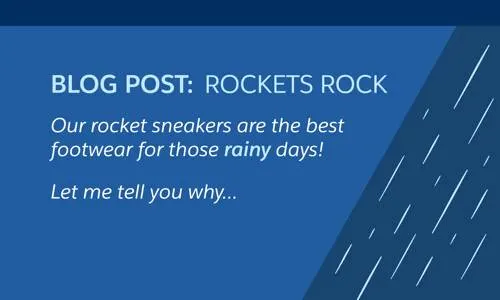 Blog post on Rockets sneakers, the best footwear for those rainy days