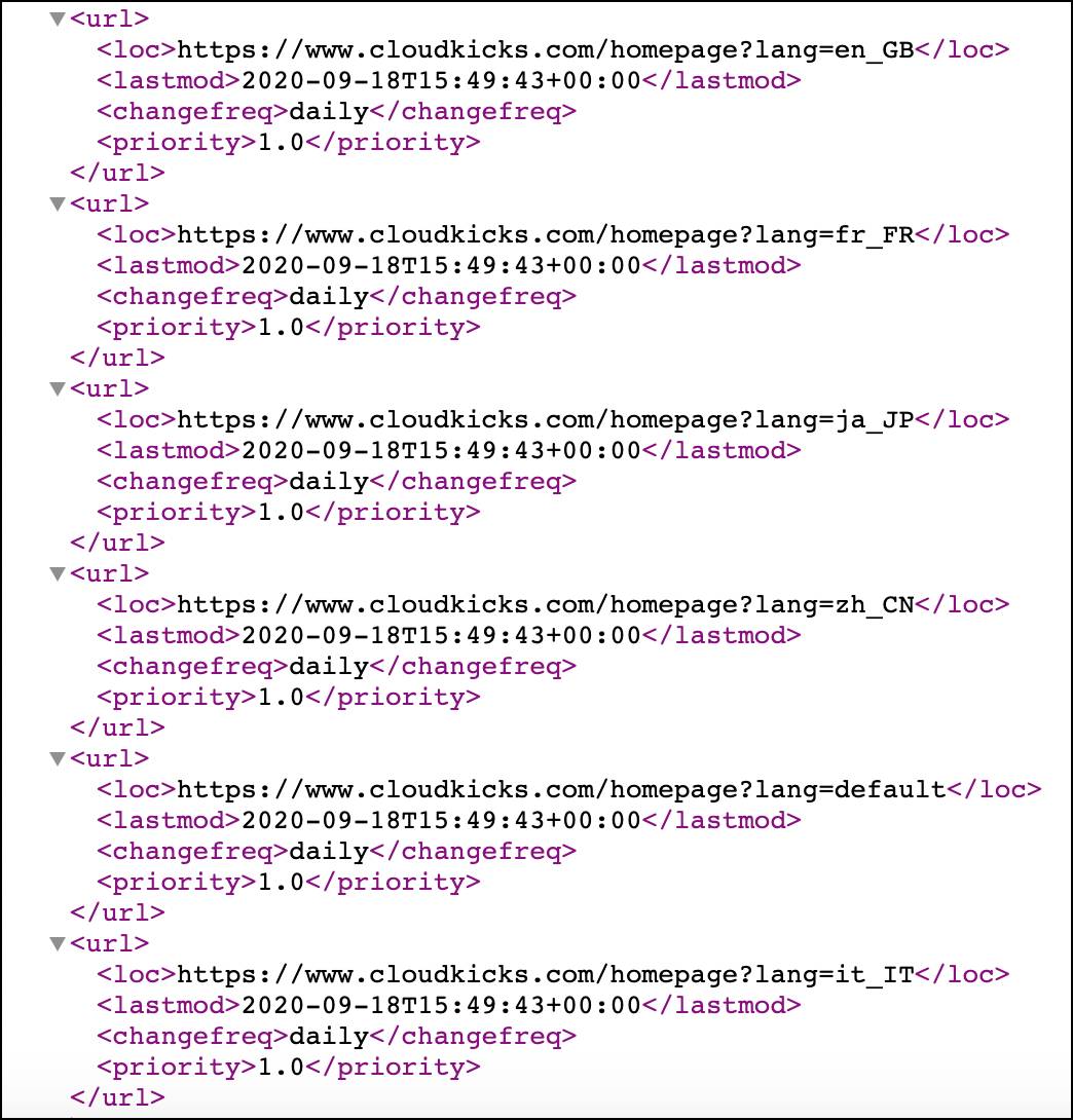 Xml sitemap 2024