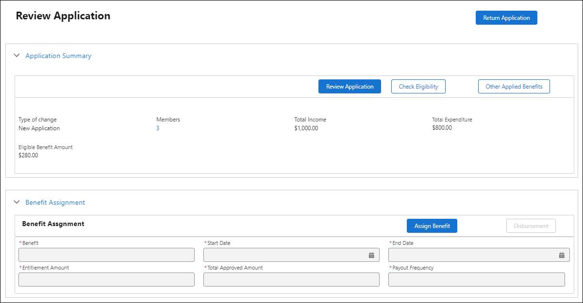 Review Application flexcard.