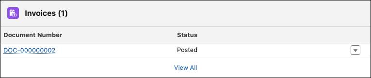 One invoice was generated.