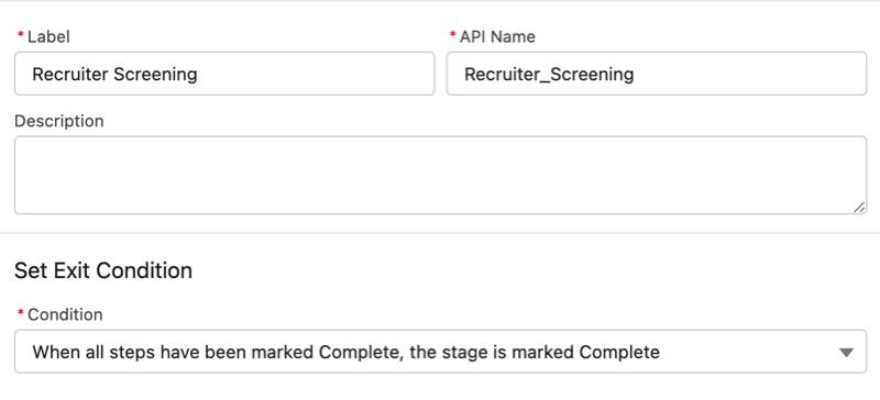 The completes new Stage screen corresponding to the previous steps