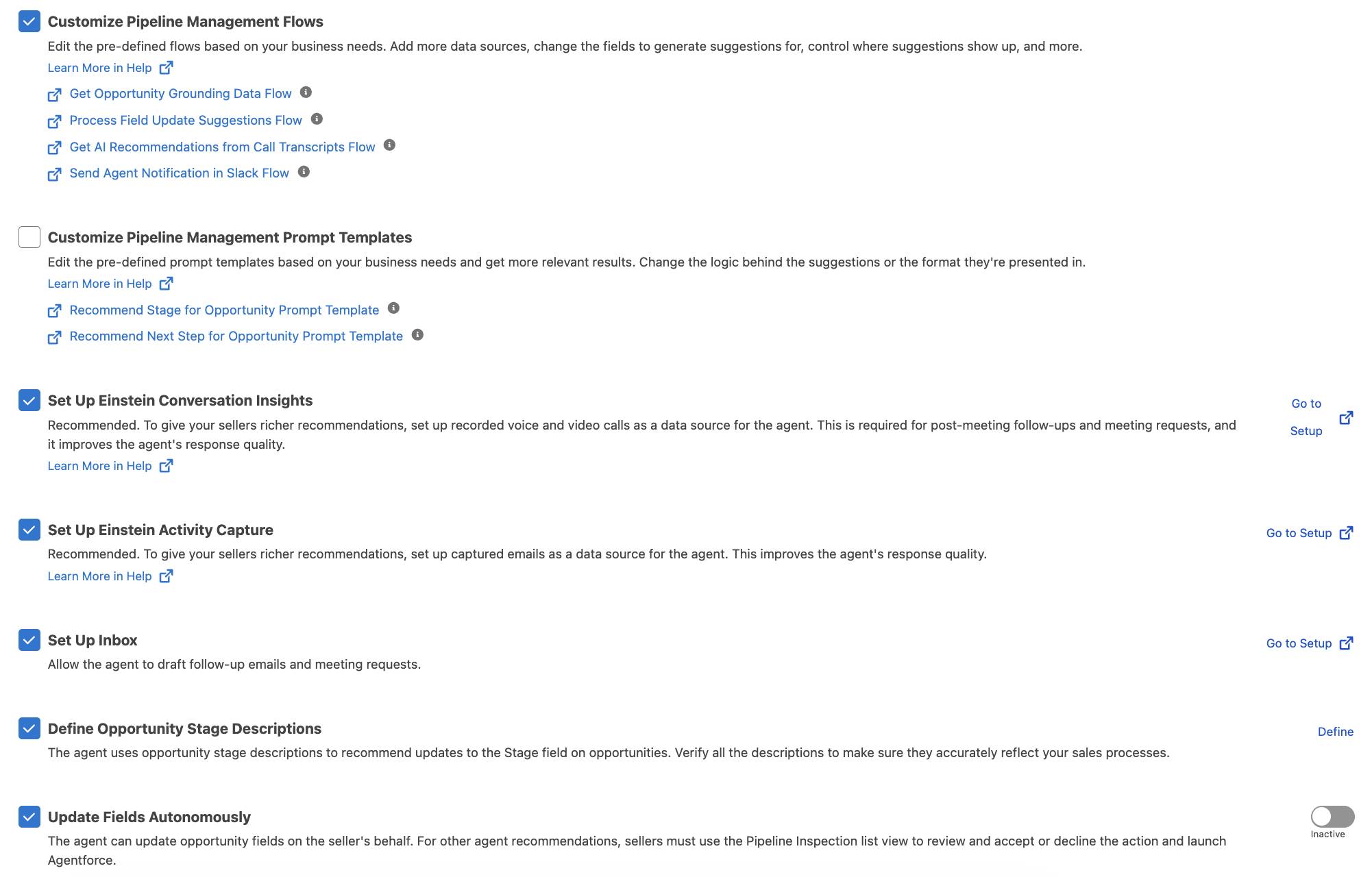 Screenshot of all checkboxes checked.